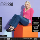 梅丽莎（melissa）新款时尚编织女士简约通勤果冻罗马凉鞋32408 哑光黑色 39