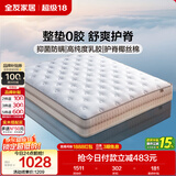 全友家居 进口乳胶床垫1.5x2米双人席梦思弹簧床垫子家用护脊椰棕床垫