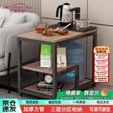 时黛家居沙发边几边桌大理石纹简约客厅置物茶水架床边角几茶几桌