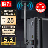 胜为USB蓝牙适配器5.3天线款 蓝牙音频接收器适用笔记本电脑蓝牙耳机音响键鼠100米EBT5013G