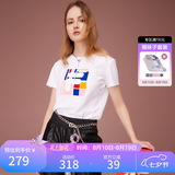 斐乐（FILA） 女装官方女士短袖T恤夏季休闲运动内搭t恤百搭短T上衣 标准白-F11W118151F L （170/88A/L）