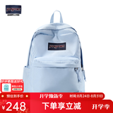JANSPORT杰斯伯书包轻便双肩包男女旅行包简约背包电脑包学生校园 4QUE85V风铃蓝-隔层+侧袋