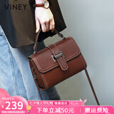 viney牛皮包包女包斜挎妈妈包轻奢单肩手提包生日七夕情人节礼物送女友