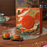 五芳斋月饼礼盒 中华老字号26年新款中秋 五芳悦见芳心9饼5味540g
