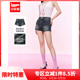 IEF/爱依服裤子2026夏季新款美式时尚小众设计辣妹百搭牛仔短裤 牛仔深蓝 L