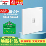 罗格朗（LEGRAND）开关插座面板 仕典系列玉兰白色墙壁插座 86型六类网线插座