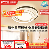 雷士（NVC）星空氛围感LED语音智能吸顶灯房间灯书房灯具-繁星圆灯