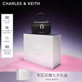 CHARLES&KEITH菱格链条手提斜挎小方包盒子包包女包七夕礼物送女友CK2-80782534 Black黑色 小包