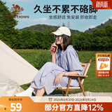 骆驼户外露营折叠椅便携式靠背写生躺椅野营钓鱼凳美术生椅子克米特椅 绿色-钢管椅架-承重120KG