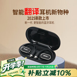 纽曼（Newmine）LY50专业翻译耳机同声传译AI智能无线蓝牙耳机挂耳式长续航录音降噪会议翻译机适配华为小米苹果黑
