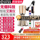 鸿益德艾灸仪器一体机无烟家用熏蒸仪美容院全身温养理疗仪烤电艾炙灯 金色升级美容院款XJAY02