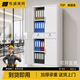 佐盛文件柜办公柜钢制铁皮柜资料柜档案柜储物柜财务柜凭证柜铁二斗