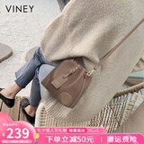 viney包包女包牛皮水桶包轻奢品牌斜挎单肩包生日七夕情人节礼物送女友
