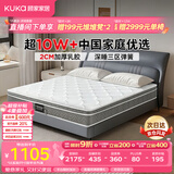 顾家家居（KUKA）梦想垫PLUS 2cm天然乳胶床垫专利深睡席梦思梦想垫1016 1.8x2米