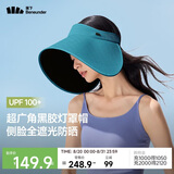 蕉下（beneunder）灯罩帽大帽檐遮阳帽子女黑胶防晒帽全脸遮阳空顶帽太阳帽BM563