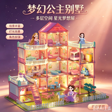 古欧玩具女孩儿童别墅换装娃娃屋过家家公主城堡礼盒儿童生日礼物