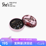 She's茜子仿水晶简约盘发小抓夹时尚刘海发夹七夕礼物送女友CC色