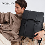 GASTON LUGA原创潮牌背包男双肩包大容量男女电脑包书包防水旅行商务出差礼物 典雅黑升级款16