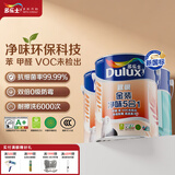 多乐士（Dulux）乳胶漆致悦净味金装五合一内墙漆防霉抗菌涂料A750白色套装15L