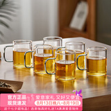 忆壶茶（YIHUTEA） 玻璃杯子耐热小品茗杯茶具配件加厚功夫花茶杯套装家居办公水杯 【升级大容量】大品杯120ml6只