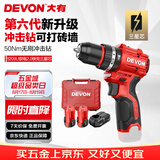 大有（Devon）12V无刷锂冲击手电钻 50牛米充电钻冲击钻手转螺丝刀起子机 5209U