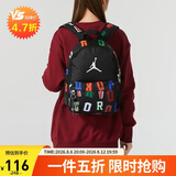 Jordan男女乔丹 聚酯纤维 书包背包 字母印花 双肩包DV5304-016黑 MISC