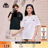 卡帕（Kappa）背靠背运动男士t恤短袖2026新款纯棉夏季跑步上衣K0D32TD21V