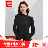 IEF/爱依服针织衫打底衣女2025秋季新款韩版时尚百搭基础款长袖上衣 黑 S