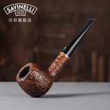 沙芬（SAVINELLI）意大利高档百年名牌手工石楠木烟斗男士意大利310大号锤子斗 直式207【经典传承】3mm无滤芯