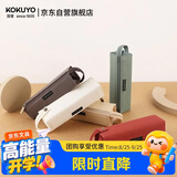 国誉一米新纯学生笔袋文具盒文具袋 可立桌面 帆布+涤纶 红色 中号 WSG-PCS22R