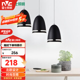 雷士（NVC）现代简约圆形餐厅灯北欧卧室吧台创意大气极光3头现代简约餐厅灯