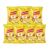 乐事（Lay's）薯片 经典原味 135克*7包 休闲零食 膨化零食
