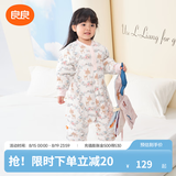良良（liangliang）婴儿睡袋夏季空调房防踢被宝宝纯棉可拆袖儿童睡袋 小鹿粉·春秋款【适合20-25℃】 S（建议身高60-75cm）