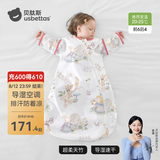 贝肽斯婴儿睡袋夏季空调房宝宝睡袋新生儿童一体防踢被幼儿防惊跳纱布被 【夏天】（前6后4 20-25℃）乔兔 M码 建议身高65-85cm年龄9月-2岁