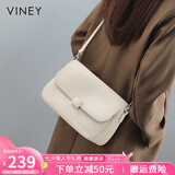 viney牛皮斜挎包包女包大容量品牌单肩邮差包生日七夕情人节礼物送女友