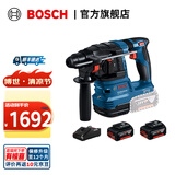 博世（BOSCH） GBH 185-LI专业锂电无刷吸尘电锤18V充电式电钻冲击钻混凝土打孔 5.0Ah电池×2（不含GDE 12）