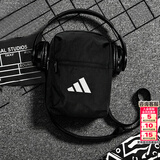 阿迪达斯（adidas）单肩包男包女包 新款斜挎包户外跑步健身运动包训练骑行便携小包 JM7152/黑色 MISC