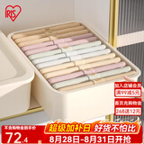 爱丽思（IRIS） 收纳盒桌面塑料收纳箱化妆品内衣物整理玩具盒爱丽丝桌面储物盒 【特大号*3个套装】 白色 无盖