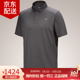 始祖鸟（ARC'TERYX）CAPTIVE SS 男士商务休闲POLO短袖衬衫 抗菌透气速干T恤马球衫 X9705/Black Heather黑灰色 M /70-80kg尺码偏大