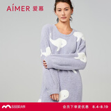 爱慕内衣秋冬半边绒套头睡裙睡衣女家居服160【七夕情人节礼物】
