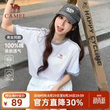骆驼（CAMEL）【迪丽热巴同款】短袖t恤柔棉T神男女装夏季新款运动宽松休闲上衣