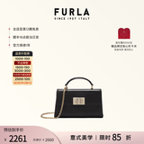 芙拉（FURLA）[七夕礼物]1927牛皮迷你女士单肩手提斜挎包链条包小芙袋女包 黑色