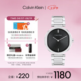 Calvin KleinCK雅致复古款黑色石英女表25200249送女友【七夕礼物】