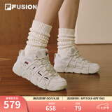 斐乐（FILA）FUSION 斐乐潮牌篮球鞋女鞋低帮篮球文化鞋复古休闲鞋老爹鞋 燕麦色-T12W941206AOM 35.5