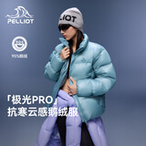 伯希和（Pelliot）【极光pro】800蓬鹅绒羽绒服女保暖防风夹克冬季外套106408101黑M