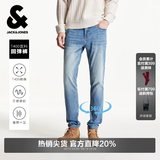 杰克·琼斯（JACK&JONES）男装夏季牛仔裤男弹力901修身裤子百搭男裤休闲男士牛仔裤四季款 牛仔蓝 第一批 29 170 W29/L30