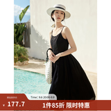 茵曼（INMAN）欧若风天丝薄开衫女装衬衫2026夏季新品长袖衬衣 吊带裙黑色-18322336 S