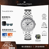 汉米尔顿（Hamilton）男士手表机械表 爵士Viewmatic简约商务表40mm银盘钢带瑞士表