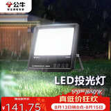 公牛（BULL）LED投光灯庭院灯工地灯园林照明露营灯 IP65防水100W-6500K白光