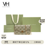 VANESSA HOGAN VH女包山茶花信封包轻奢老花链条小包单肩斜挎包七夕礼物送女友